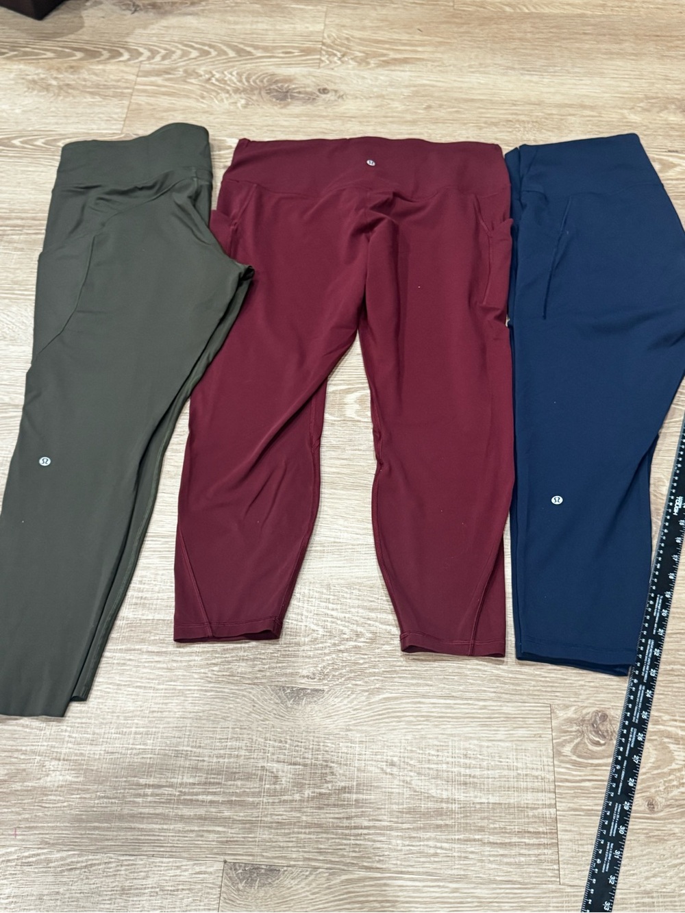Lululemon Women’s High Rise Crop Leggings Bundle of 3 | Fast & Free/Running | 18